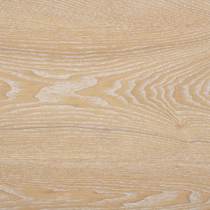 Yates Console Table by HedgeApple Essentials in bleached white. Made from mdf, ash veneer in a transitional style.