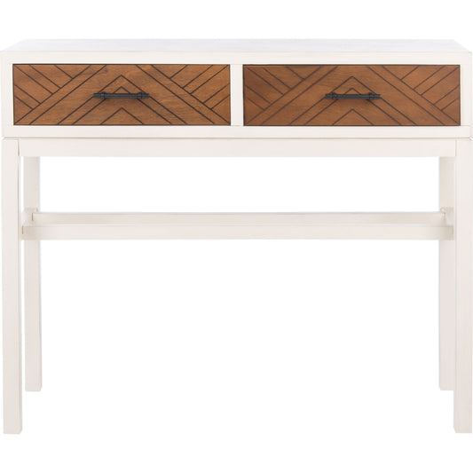 Ajana 2 Drawers Console Table by Safavieh. Made from pine, mdf, zinc alloy in a modern style.