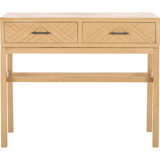 Ajana 2 Drawers Console Table by Safavieh. Made from pine, mdf, zinc alloy in a modern style.