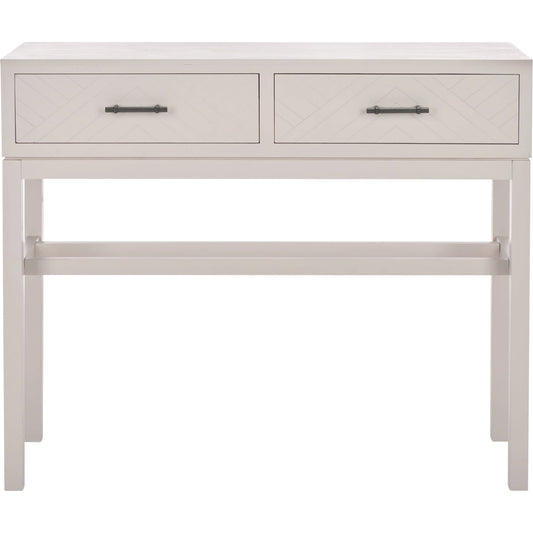 Ajana 2 Drawers Console Table by Safavieh. Made from pine, mdf, zinc alloy in a modern style.