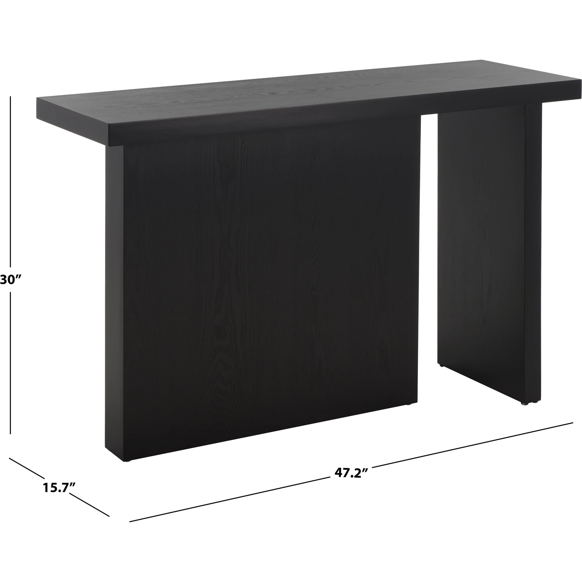 Independent Console Table by HedgeApple Essentials in black. Made from pine, mdf in a modern style.