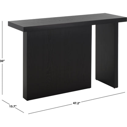 Independent Console Table by HedgeApple Essentials in black. Made from pine, mdf in a modern style.