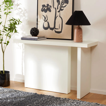 Independent Console Table by HedgeApple Essentials in black. Made from pine, mdf in a modern style.