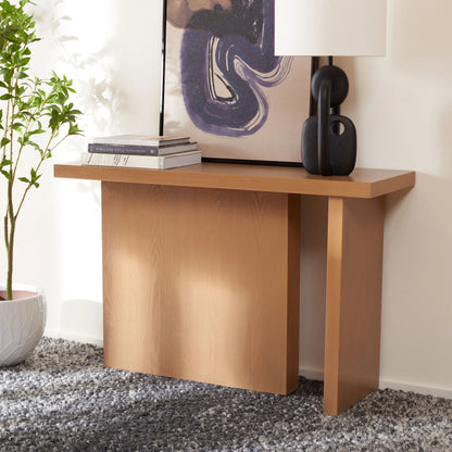 Independent Console Table by HedgeApple Essentials in black. Made from pine, mdf in a modern style.