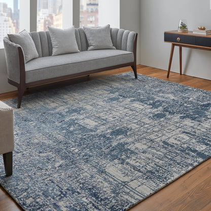 Eastfield Rug - 69AEF by Feizy in blue, ivory. Made from wool, viscose in a unique style.