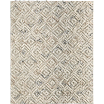 Anica Transitional Moroccan Rug - 8004F by Feizy in ivory, gray, black. Made from wool in a unique style.