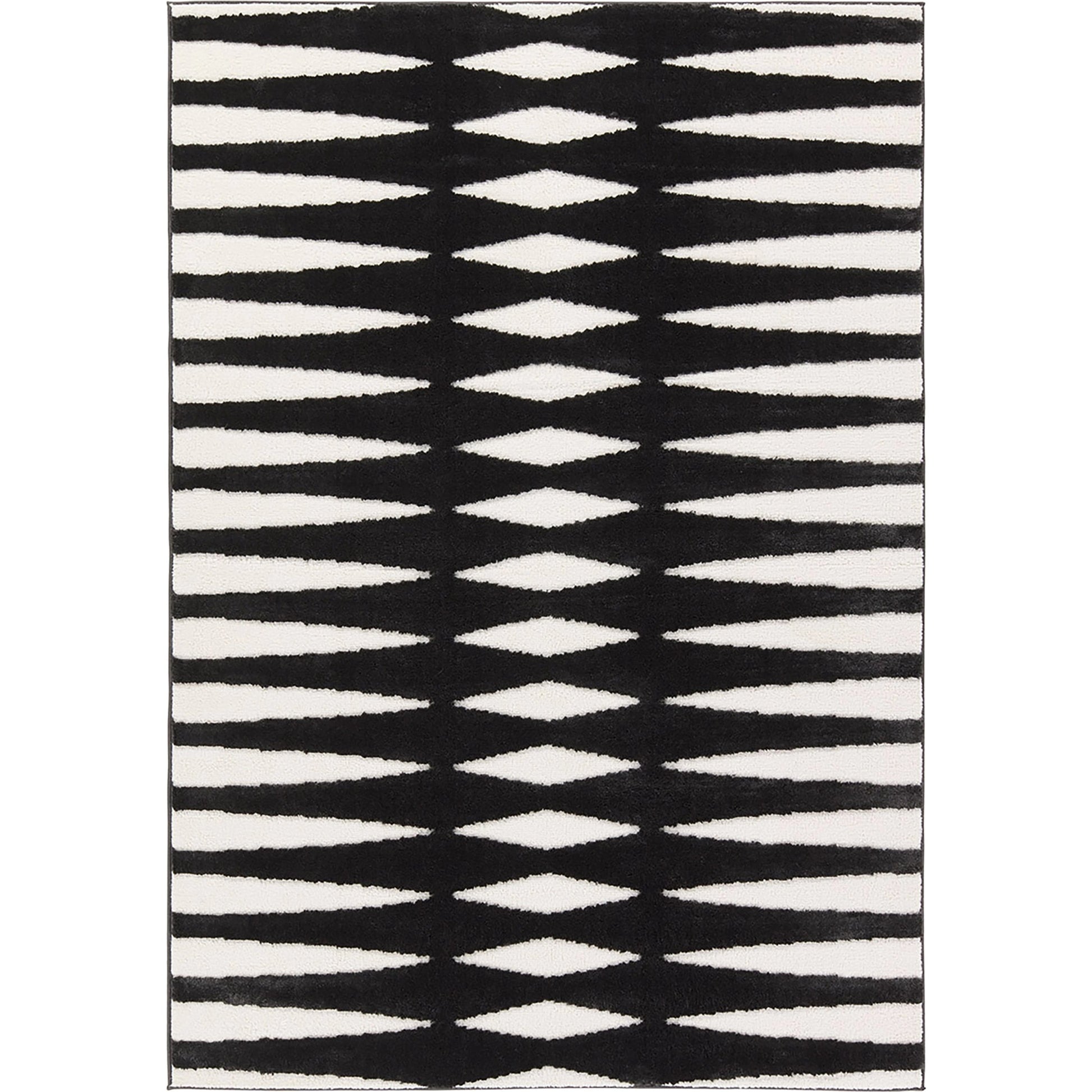 Calix By Nikki Chu Apyre CNU01 Rug by Jaipur Living in black, white. Made from 70% polypropylene 30% polyester in a unique style.