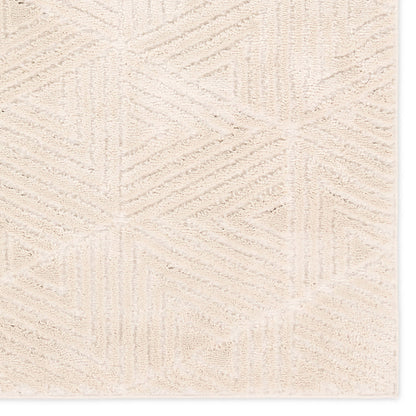 Calix by Nikki Chu CNU03 Rug by Jaipur Living in white. Made from 70% polypropylene 30% polyester in a unique style.