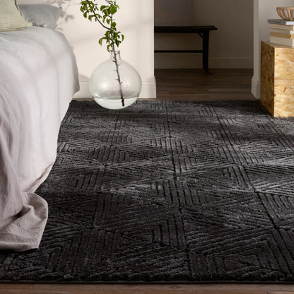 CNU04 Rug by Jaipur Living in black, black. Made from 70% polypropylene 30% polyester in a unique style.