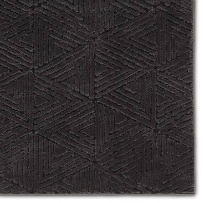 CNU04 Rug by Jaipur Living in black, black. Made from 70% polypropylene 30% polyester in a unique style.