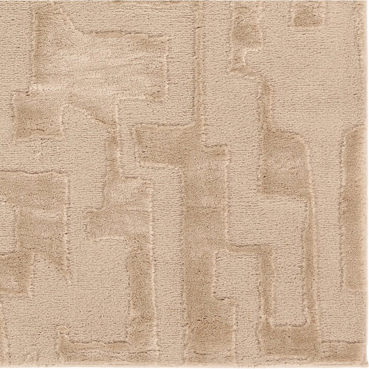 Calix by Nikki Chu CNU05 Rug by Jaipur Living in tan, taupe. Made from 60% polypropylene, 40% polyester in a unique style.