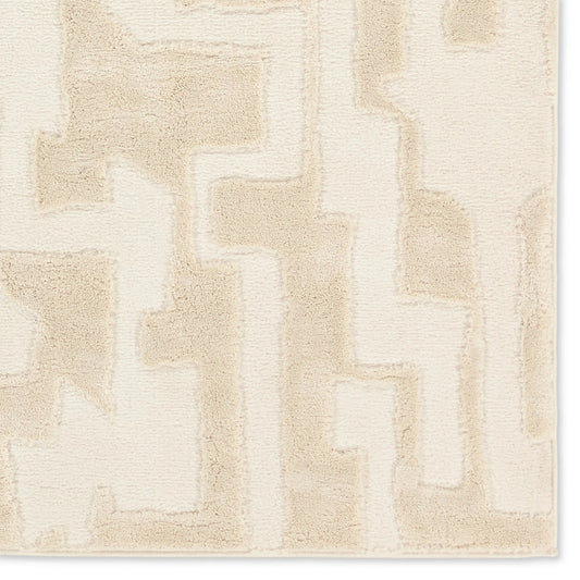 Calix by Nikki Chu CNU06 Rug by Jaipur Living in beige, off-white. Made from 60% polypropylene, 40% polyester in a unique style.
