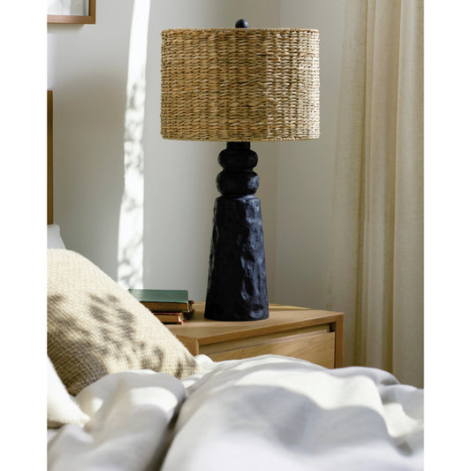Conway Accent Table Lamp - 535435 by Surya in paintedpainted. Made from resin, seagrass, plastic in a cottage & farmhouse style.