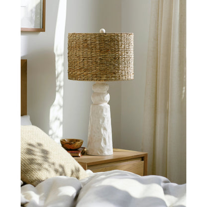 Conway Accent Table Lamp - 535435 by Surya in paintedpainted. Made from resin, seagrass, plastic in a cottage & farmhouse style.