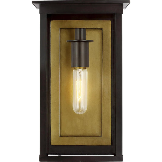 Freeport Medium Outdoor Wall Lantern by Visual Comfort & Co. in heritage copper. Made from stainless steel in a unique style.