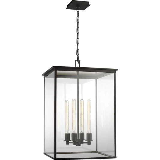 Freeport Large Outdoor Pendant by Visual Comfort & Co. in heritage copper. Made from stainless steel in a unique style.