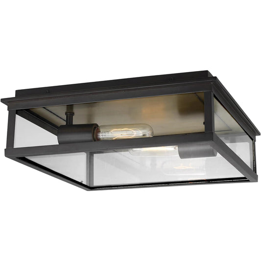 Freeport Large Outdoor Flush Mount by Visual Comfort & Co. in heritage copper. Made from stainless steel in a unique style.