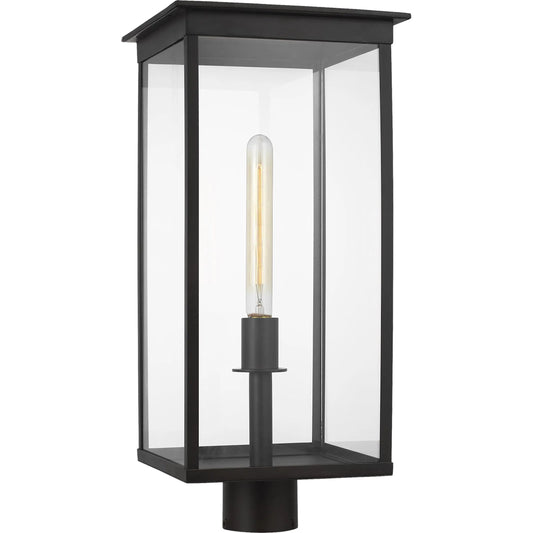Freeport Large Outdoor Post Lantern by Visual Comfort & Co. in heritage copper. Made from stainless steel in a unique style.