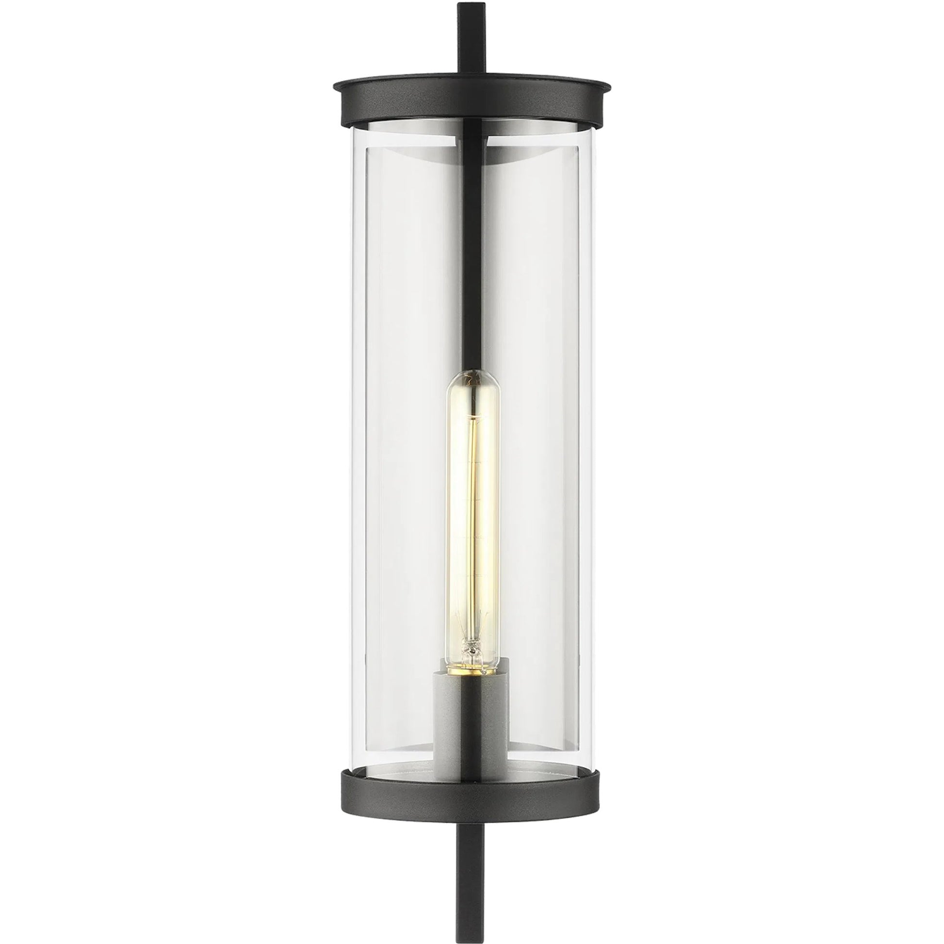 Eastham Medium Wall Lantern by Visual Comfort & Co. in textured black. Made from stonestrong in a unique style.