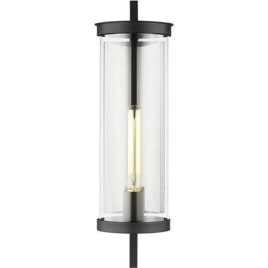 Eastham Medium Wall Lantern by Visual Comfort & Co. in textured black. Made from stonestrong in a unique style.