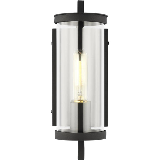 Eastham Extra Small Wall Lantern by Visual Comfort & Co. in textured black. Made from stonestrong in a traditional style.