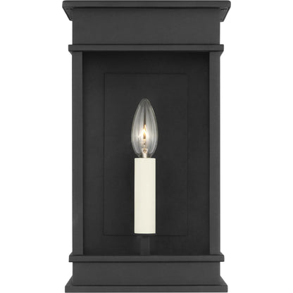 Cupertino Small Wall Lantern by Visual Comfort & Co. in textured black. Made from unique in a unique style.