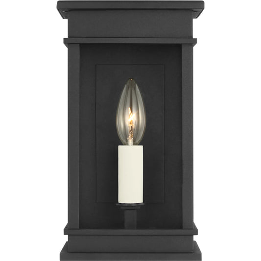 Cupertino Mini Wall Lantern by Visual Comfort & Co. in textured black. Made from unique in a unique style.