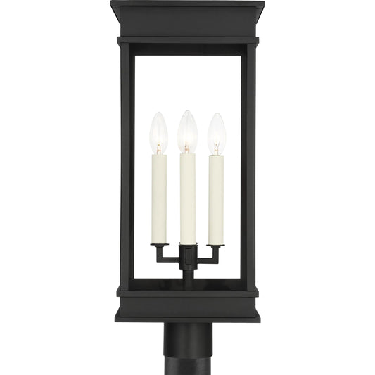 001 SI-2234150 | Primary Silo | Cupertino Large Post Lantern by Visual Comfort & Co. in textured black. Made from unique in a unique style.