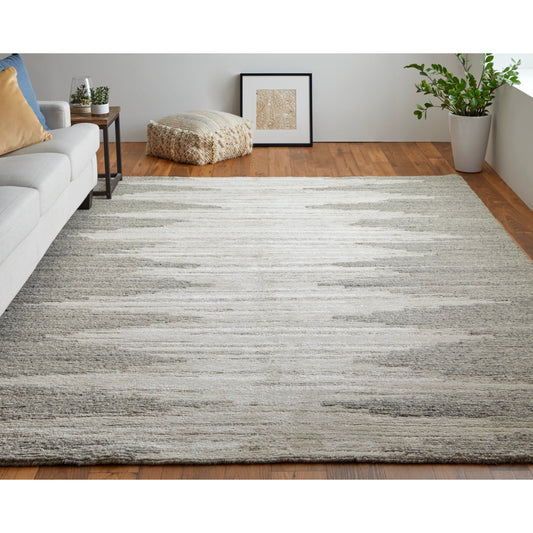 Navaro Gradient & Rug - 8915F by Feizy in ivory, tan. Made from wool, viscose in a unique style.