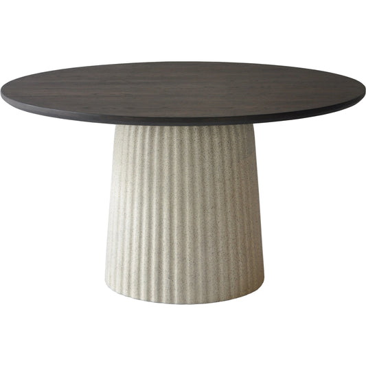 Cornelia Coffee Table - 526052 by Surya in top: wood, base: beige, black and terrazzo. Made from top: wood veneer, base: concrete, steel in a modern style.
