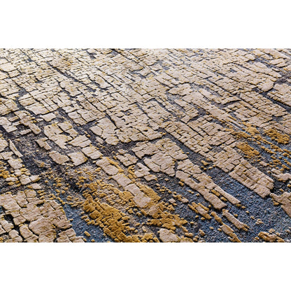 Colaba Rug - 14527 by Surya in blue, taupe, olive, dark green, light olive. Made from 70% silk, 30% wool in a unique style.