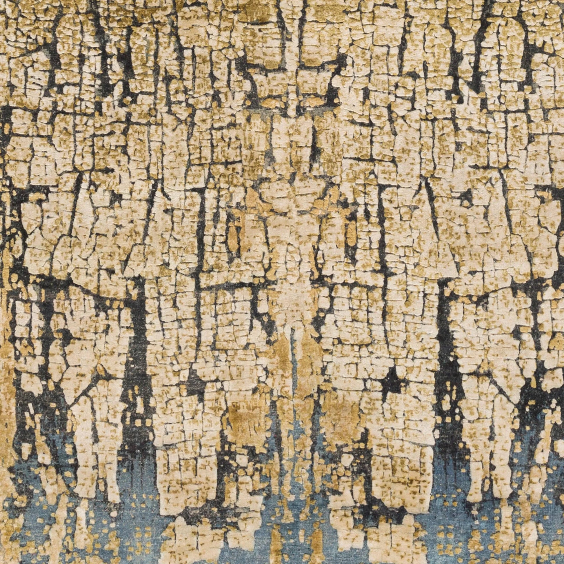 Colaba Rug - 14527 by Surya in blue, taupe, olive, dark green, light olive. Made from 70% silk, 30% wool in a unique style.