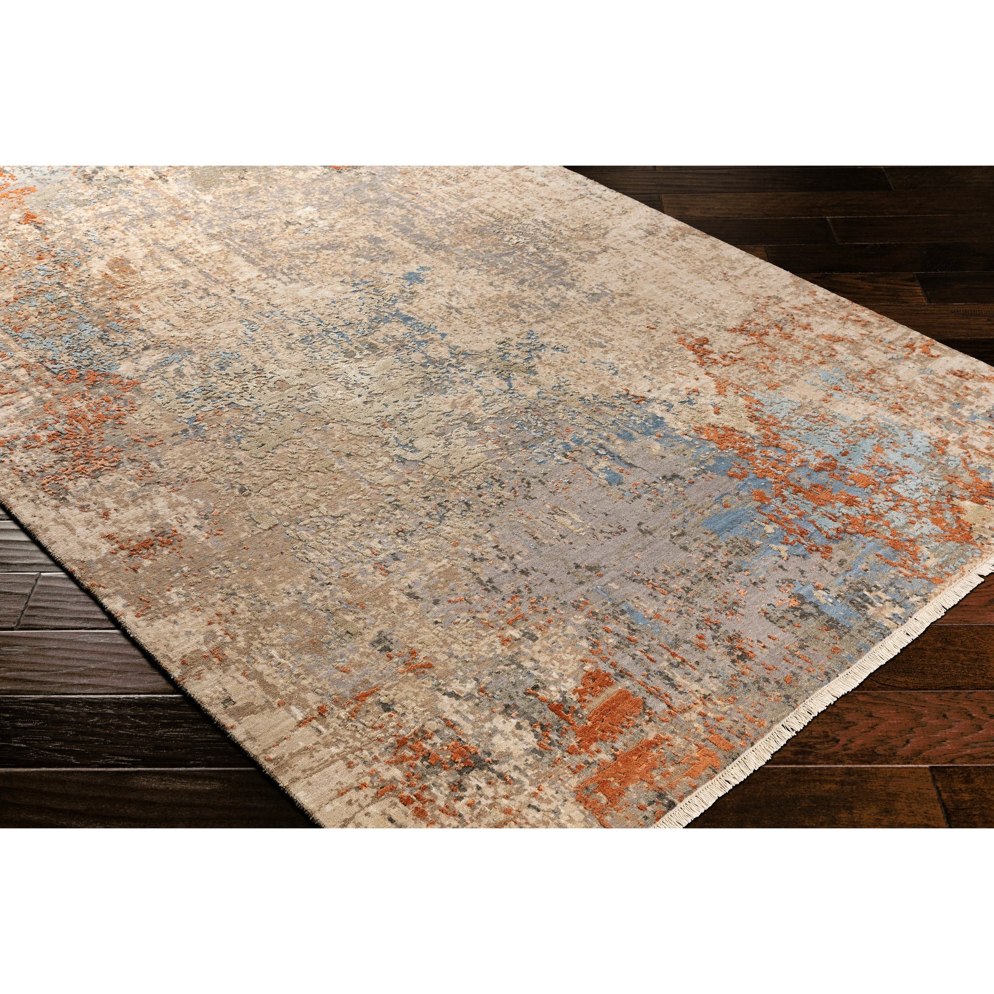 Colaba Rug - 22179 by Surya in olive, light olive, beige, cream, rust, sage. Made from unique in a unique style.