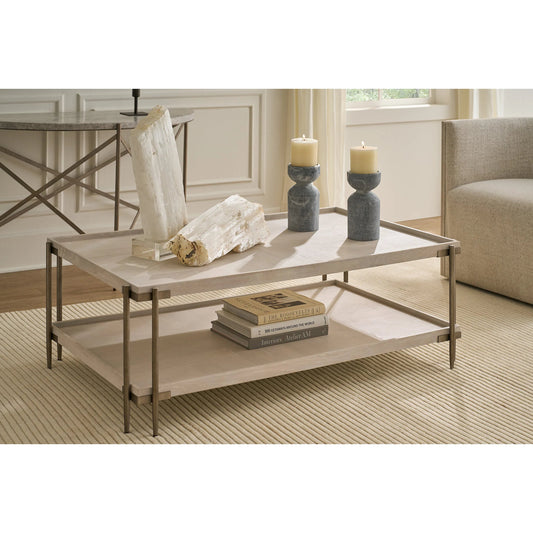 Avaline Selkie Cocktail Table by Universal Furniture in white oak. Made from unique in a unique style.