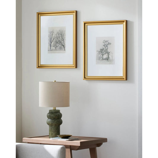 Coconino Framed Art (Set of 2) by Surya in gray, white and gold. Made from canvas, polystyrene in a unique style.
