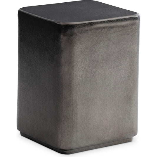 Juri Accent Table by Bernhardt in graphite. Made from metal in a modern style.