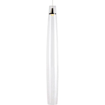 Coda Pendant by Tech Lighting in satin nickel. Made from glass in a modern style.