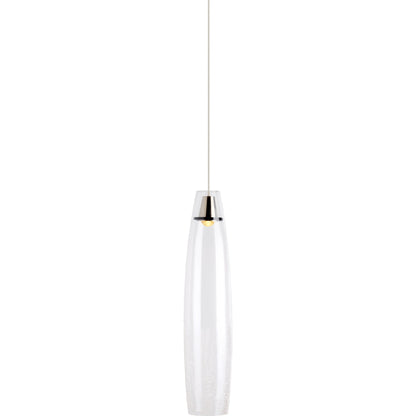 Coda Pendant by Tech Lighting in satin nickel. Made from glass in a modern style.