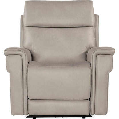 Lyra Zero Gravity Power Recliner by Hooker Furniture. Made from leather in a traditional style.