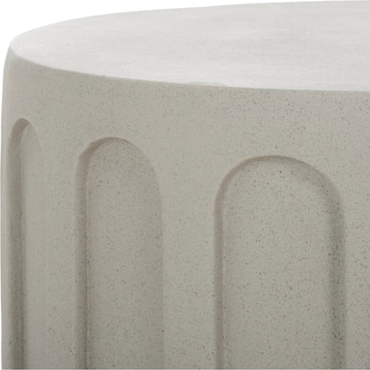 Tinian Coffee Table by HedgeApple Essentials in gray. Made from magnesium oxide in a modern style.