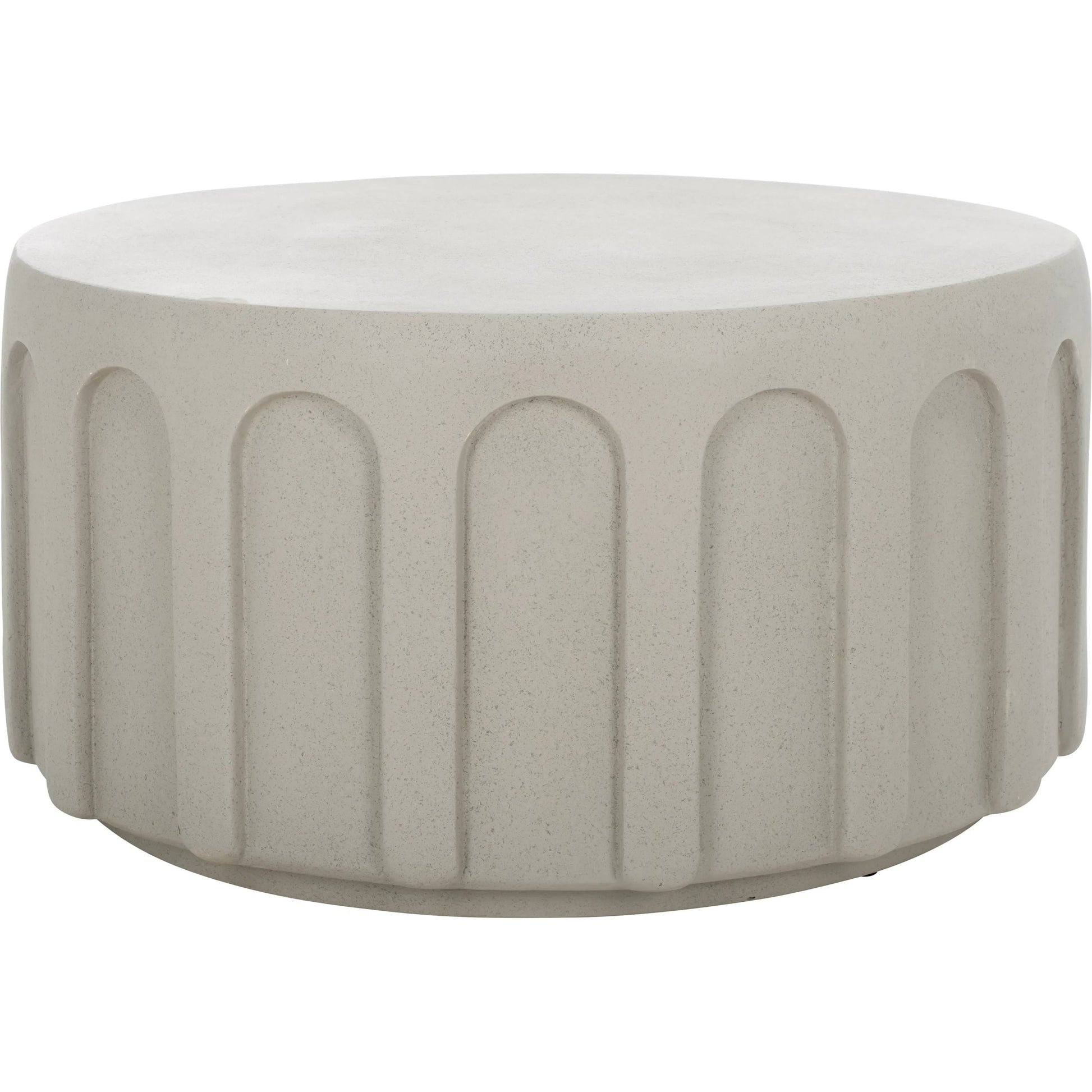 Tinian Coffee Table by HedgeApple Essentials in gray. Made from magnesium oxide in a modern style.