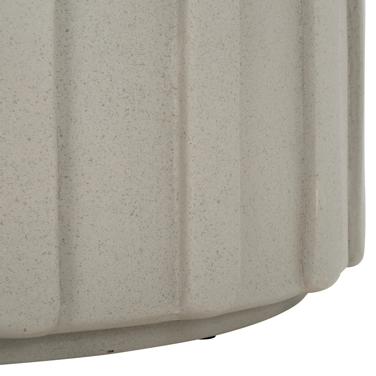 004 SI-2327400 | Closeup | Tinian Coffee Table by HedgeApple Essentials in gray. Made from magnesium oxide in a modern style.
