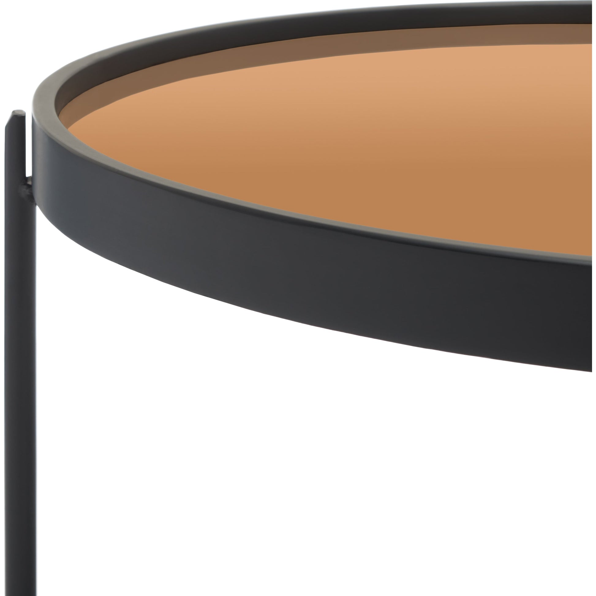 Tuscaloosa Mirrored Coffee Table by HedgeApple Essentials in rose gold, black. Made from unique in a modern style.