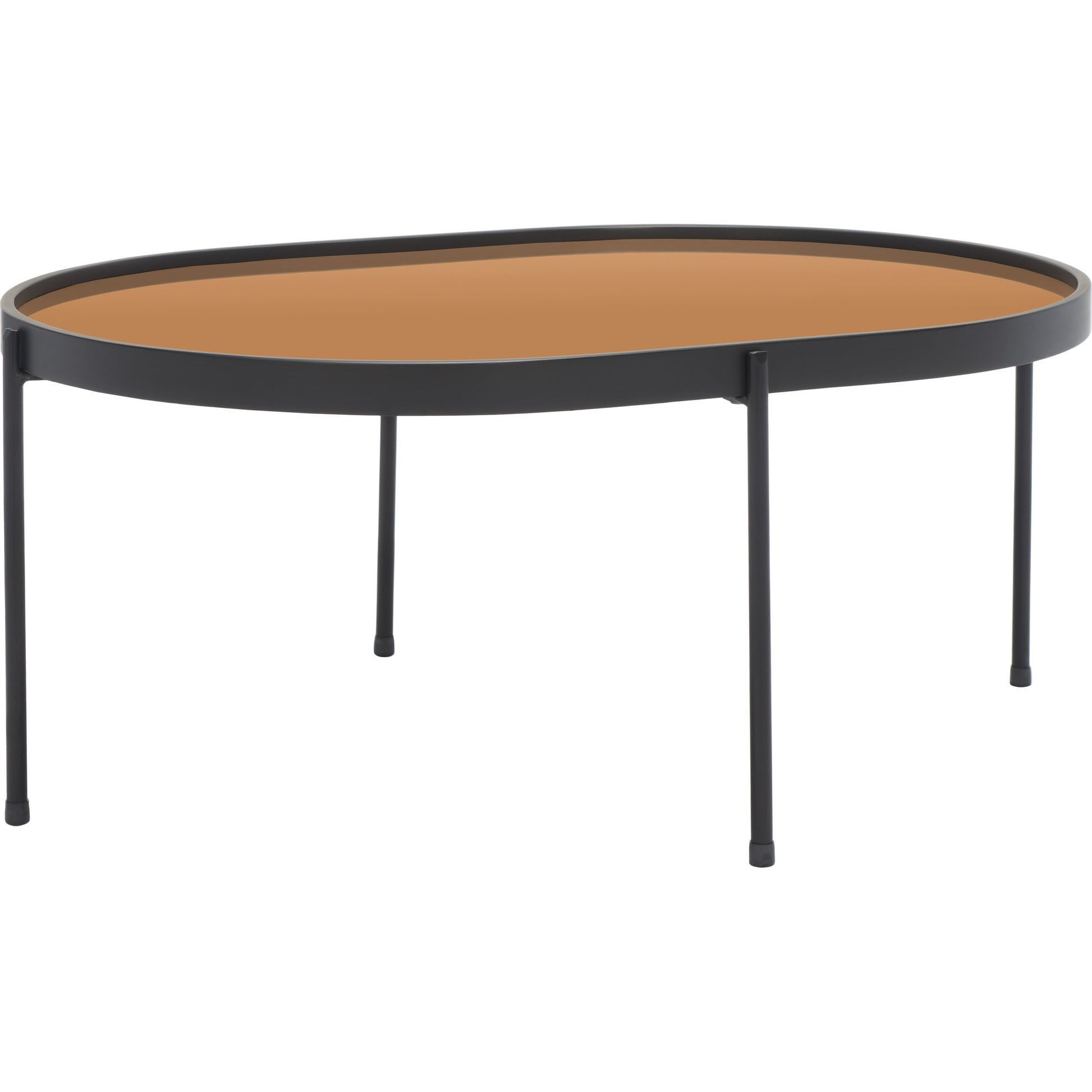 Tuscaloosa Mirrored Coffee Table by HedgeApple Essentials in rose gold, black. Made from unique in a modern style.