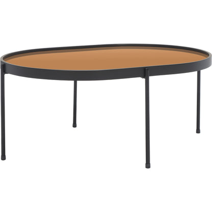 Tuscaloosa Mirrored Coffee Table by HedgeApple Essentials in rose gold, black. Made from unique in a modern style.