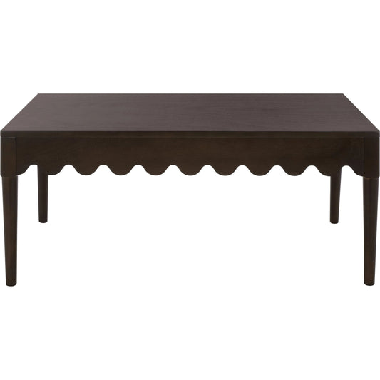 Yuba Coffee Table by HedgeApple Essentials. Made from solid wood frame, mdf table top with wood veneer in a traditional style.