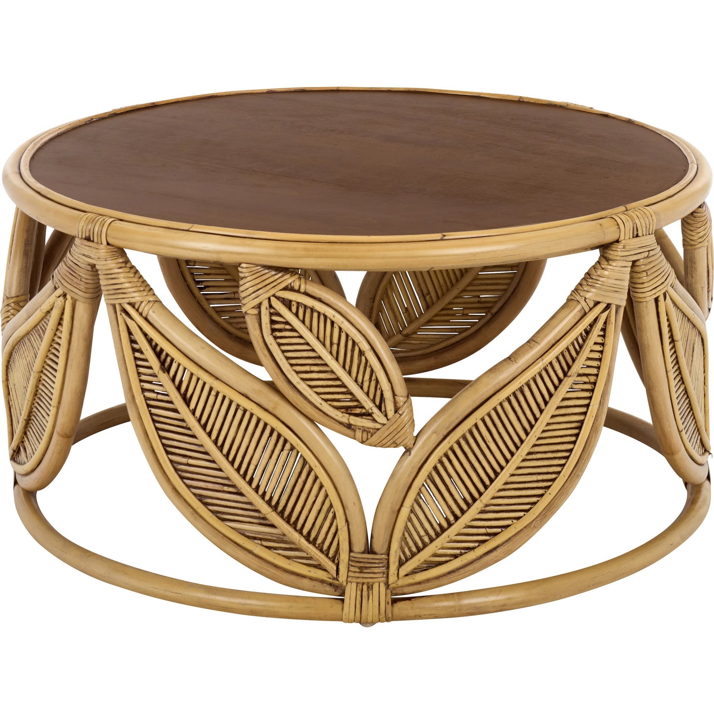 008 SI-2629825 | Primary Silo | Lake Round Coffee Table by HedgeApple Essentials. Made from mango wood, rattan in a unique style.