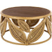 Lake Round Coffee Table by HedgeApple Essentials. Made from mango wood, rattan in a unique style.