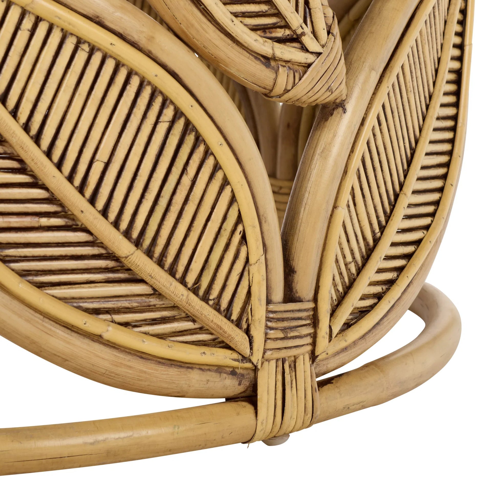 Lake Round Coffee Table by HedgeApple Essentials. Made from mango wood, rattan in a unique style.