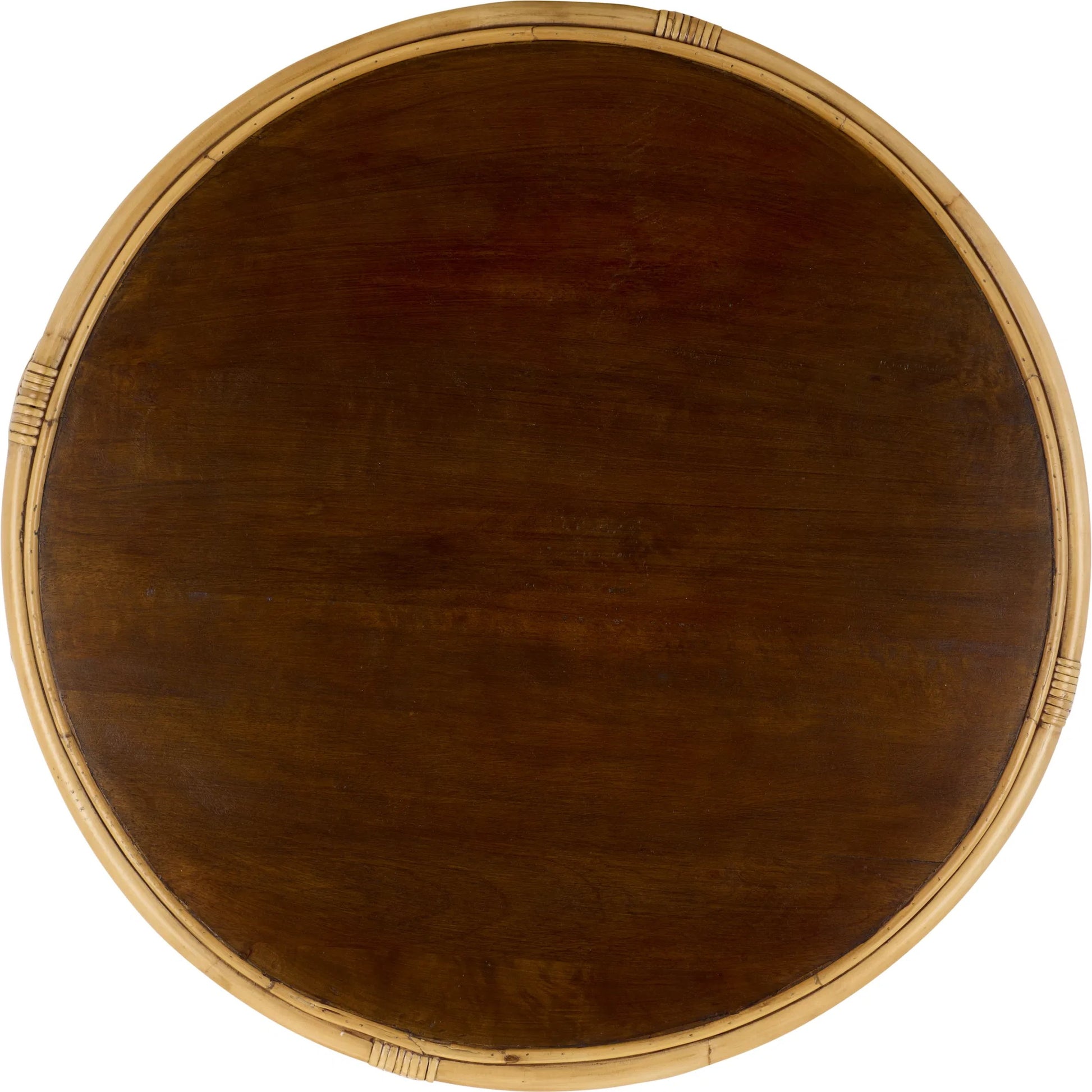Lake Round Coffee Table by HedgeApple Essentials. Made from mango wood, rattan in a unique style.
